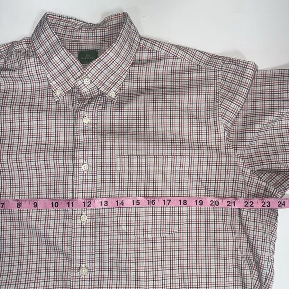 Sid Mashburn Button Down Shirt Tan Cotton Casual Preppy Lightweight Men Large - Picture 6 of 10